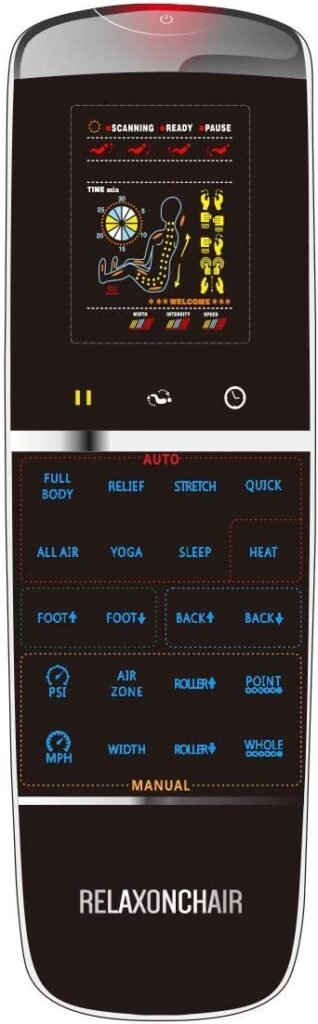 RELAXONCHAIR [MK-Classic Full Body Zero Gravity Shiatsu Massage Chair with Built-in Heat and Air Massage System (Brown)