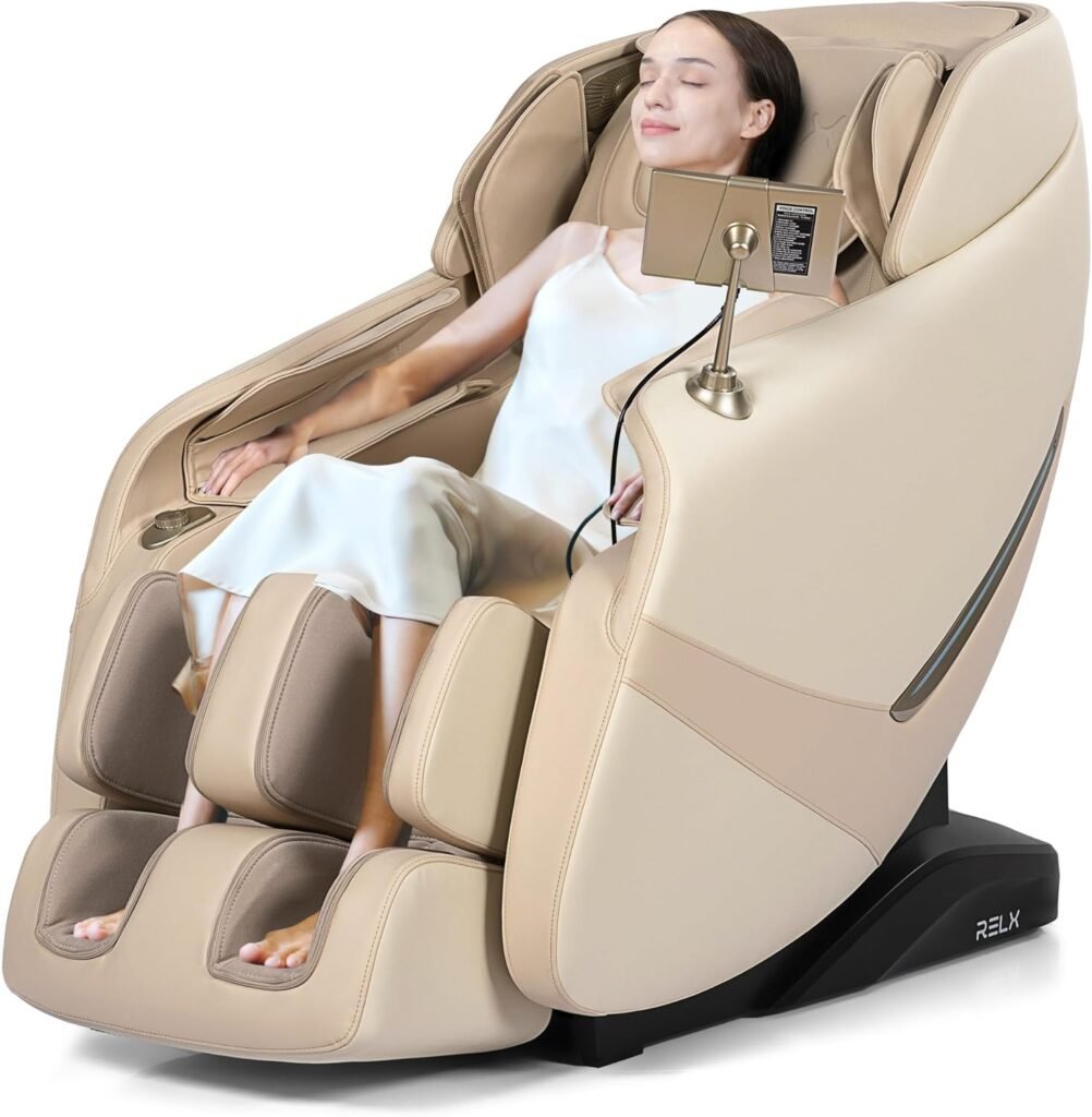 Relx Massage Chair Full Body Zero Gravity Shiatsu Massage Chair With Sl Track Yoga Stretching Foot Rollers Waist Heating 1002x1024