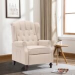Samery Wingback Recliner Chair With Massage And Heat Accent Chair Push Back Chair For Living Room Bedroom Tufted Comfy R 1 150x150