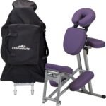 Stronglite Portable Massage Chair Ergo Pro Ii Ultra Strong Lightweight Foldable With Wheels Carry Case 600lbs Working We 150x150