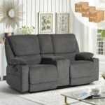 Swivel Rocker Recliner With Massage And Heated Functions Living Room Chair With Remote Control Two Cup Holdersnavy Blue 2 150x150