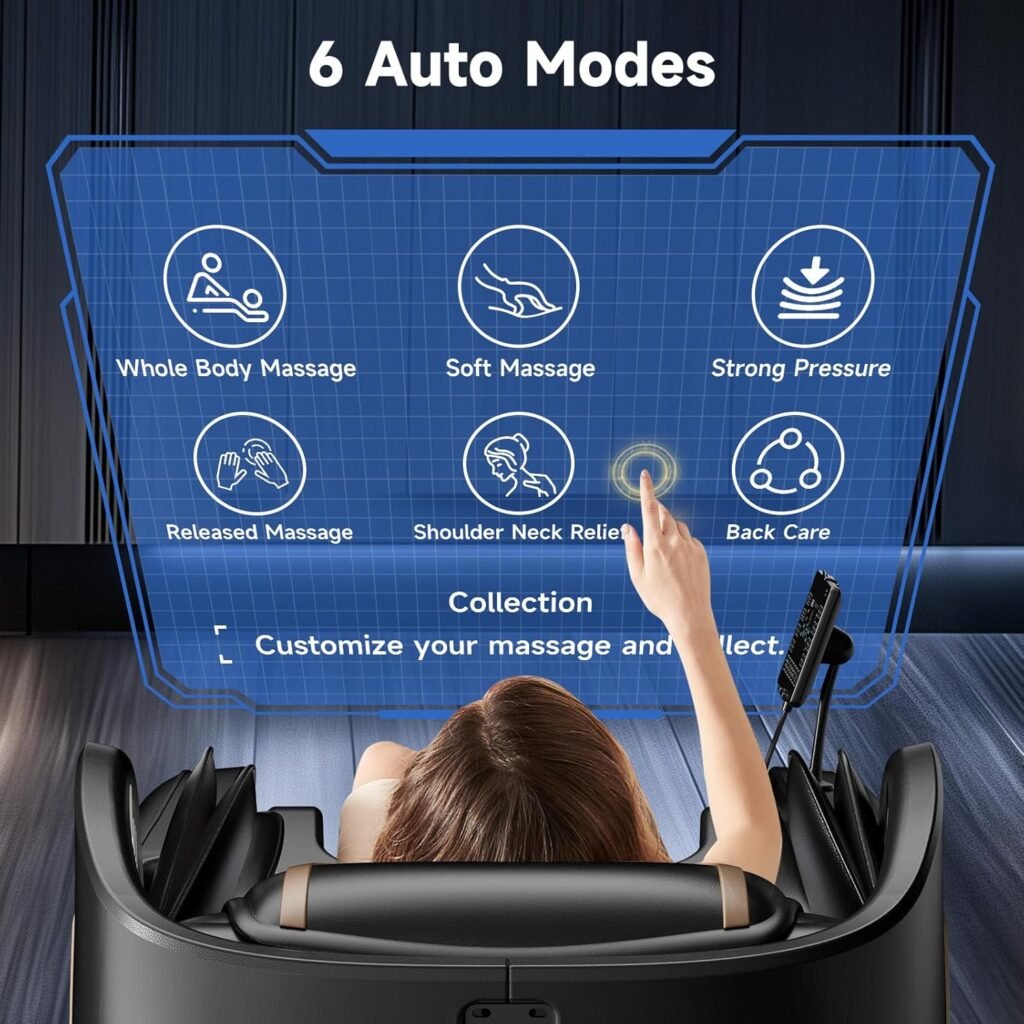 WANSID 2024 Massage Chair Full Body, Zero Gravity Massage Chair with APP  AI Control, Back Heating, Air Bags, Foot Massage, LCD Control, Full Body Massage Recliner Chair