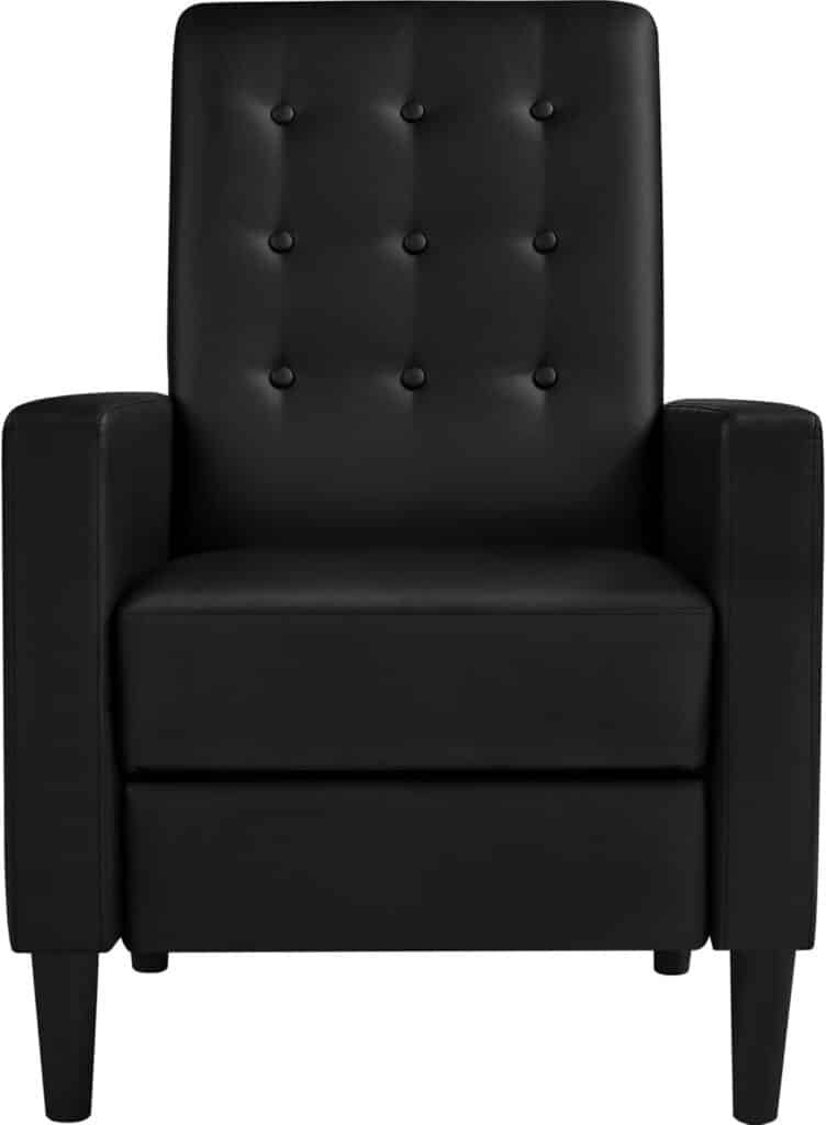 Yaheetech Fabric Recliner Chair Mid-Century Modern Recliner Adjustable Single Recliner Sofa with Thicker Seat Cushion Tufted Upholstered Sofa with Pocket Spring for Living Room Bedroom Beige Yaheetech Fabric Recliner Chair Mid-Century Modern Recliner Adjustable Single Recliner Sofa with Thicker Seat Cushion Tufted Upholstered Sofa with Pocket Spring for Living Room Bedroom Beige