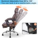 2 Point Kneading Massage Executive Office Chair With Adjustable Seat Height Reclining Backrest Expandable Footrest And H 3 150x150