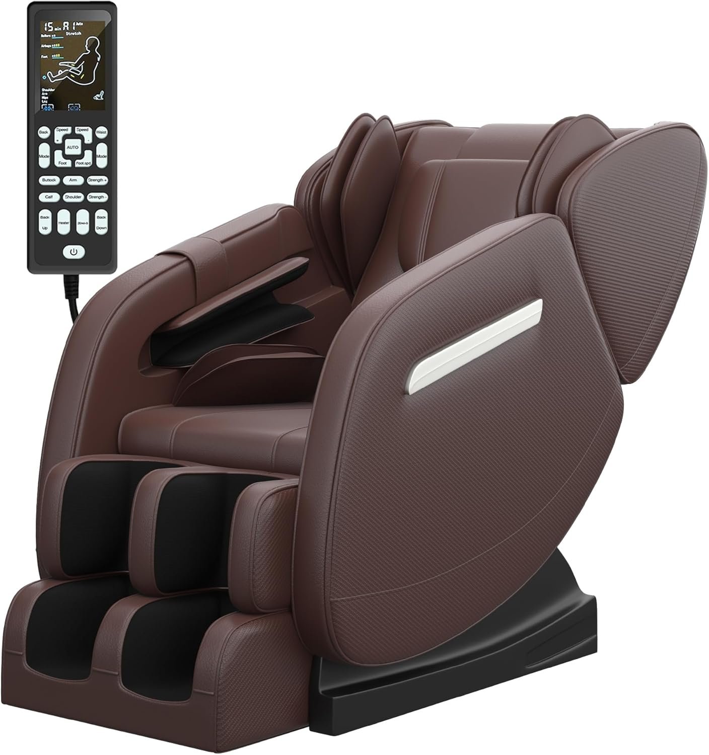 2024 Full Body Massage Chair, Zero Gravity Massage Chair Recliner with Heating Function, Auto Modes, Bluetooth Music Player, Foot Massage, Brown 2024 Full Body Massage Chair, Zero Gravity Massage Chair Recliner with Heating Function, Auto Modes, Bluetooth Music Player, Foot Massage, Brown