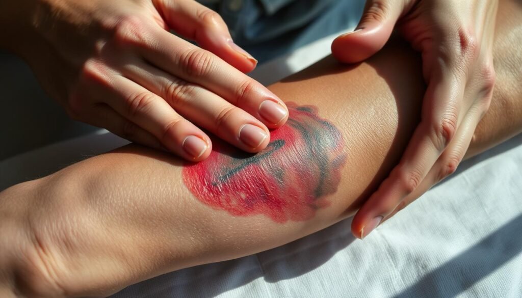Bruise massage techniques