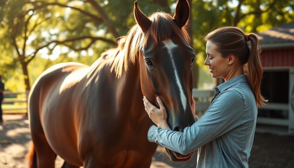 Equine massage therapist skills