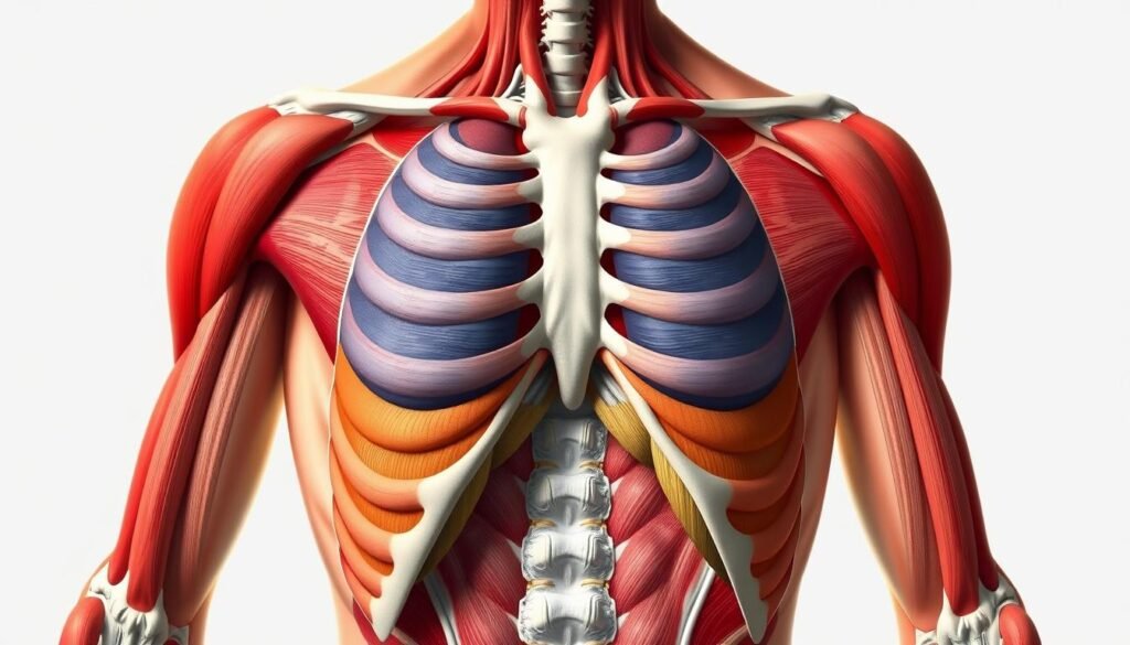 Intercostal muscles and diaphragm anatomy
