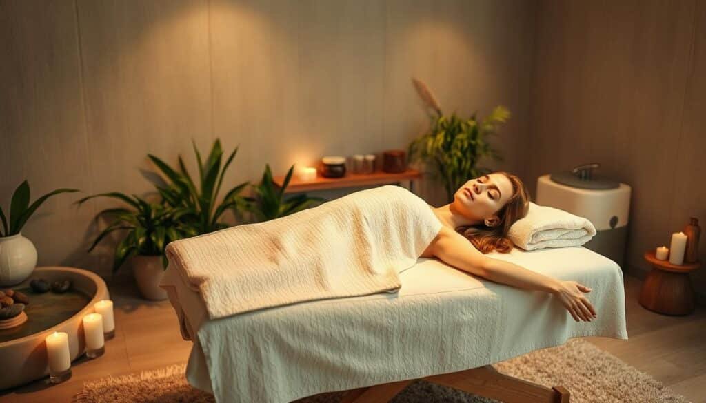 Massage for jet lag relief