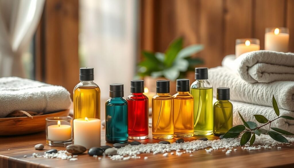 Massage oil selection