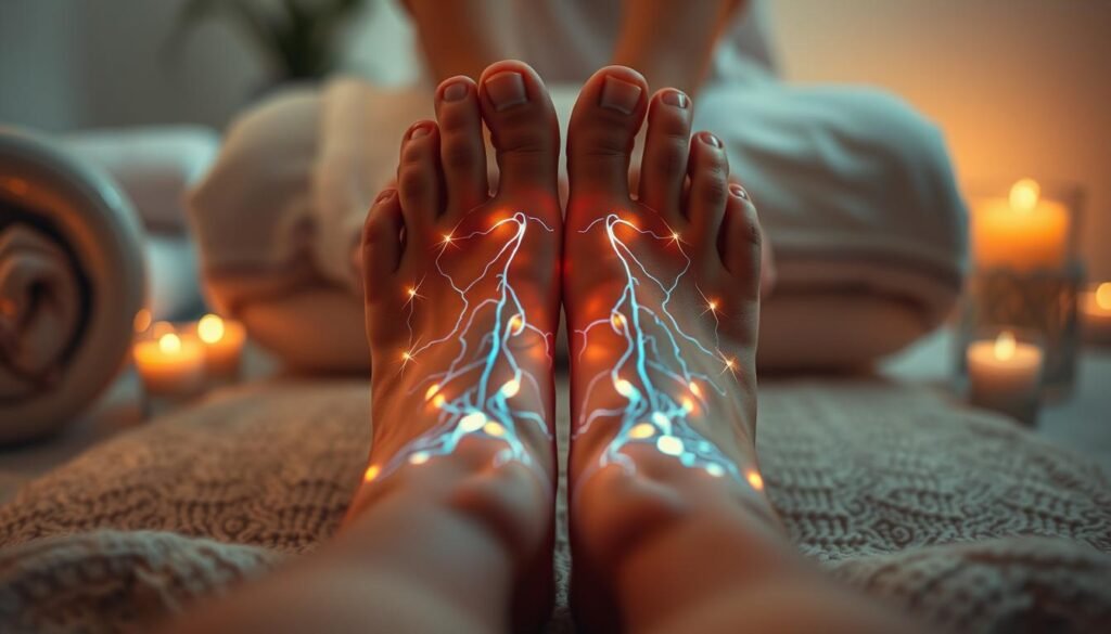 Targeted foot massage for neuropathy