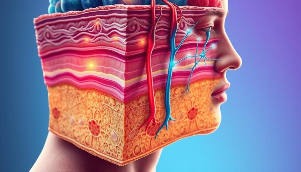 Touch receptors and nerve fibers
