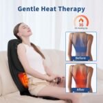 Back Massage Chair Pad With 3d Lumbar Support Electric Back Massager For Pain Relief Massage Seat Cushion With 3 Vibrati 3 150x150