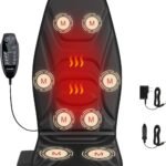Back Massager With Heat For Pain Relief Deep Tissue Massage Chair Pad Seat Cushion With 8 Vibration Motors Chair Massage 150x150