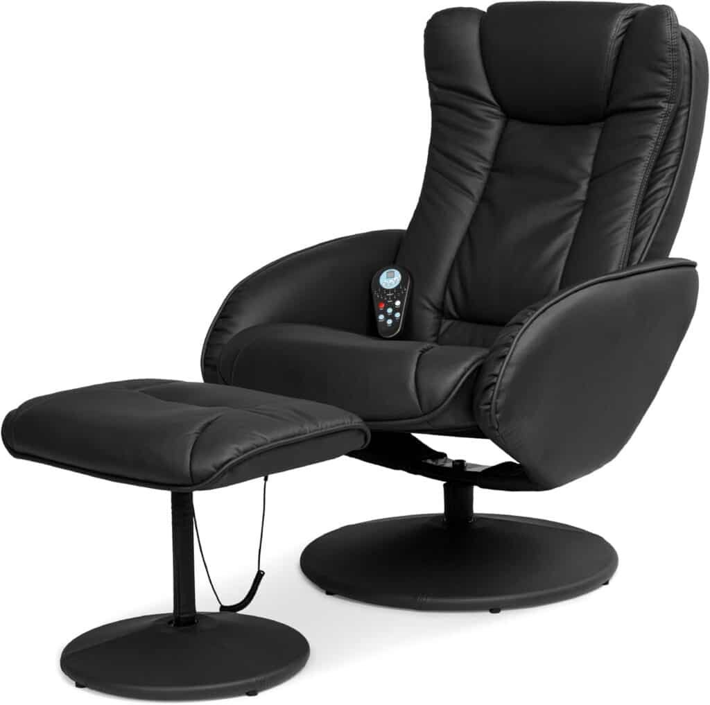 Best Choice Products Faux Leather Electric Massage Recliner Wstool Footrest Ottoman Remote Control 5 Heat Massage Modes 1024x1017