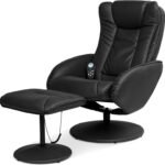 Best Choice Products Faux Leather Electric Massage Recliner Wstool Footrest Ottoman Remote Control 5 Heat Massage Modes 150x150