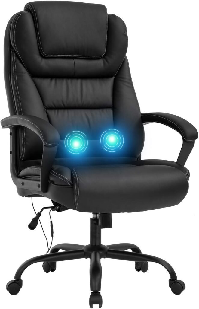 Big And Tall 500lbs Wide Seat Ergonomic Desk Chair With Lumbar Support Arms Headrest Massage Office Chair Rolling Swivel 662x1024