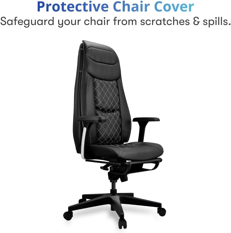 Chill Chair – Deep Tissue Massage Office Chair – Elegant and Timeless Black Office Chair – Reclining Office Chairs to Boost Comfort  Productivity