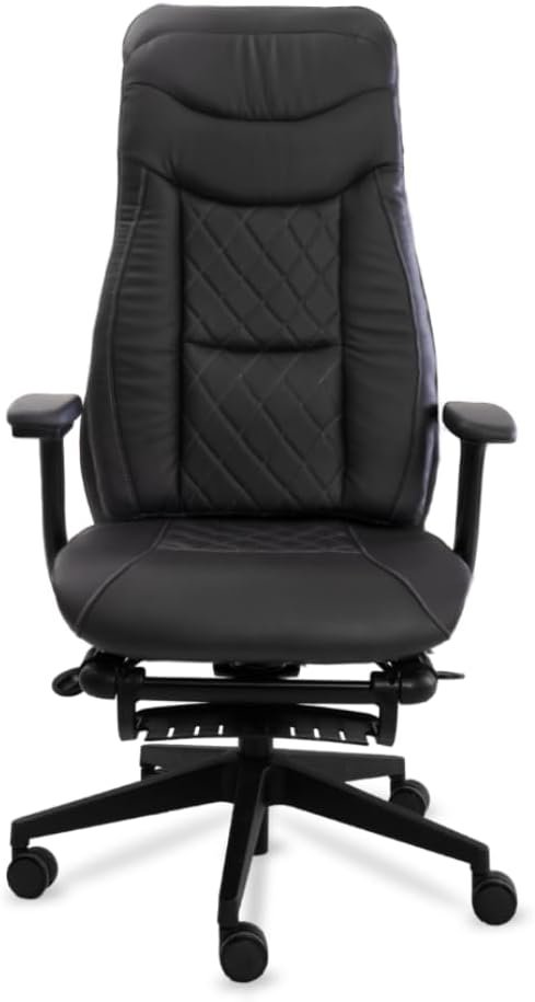 Chill Chair – Deep Tissue Massage Office Chair – Elegant and Timeless Black Office Chair – Reclining Office Chairs to Boost Comfort  Productivity