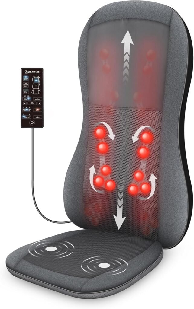 Comfier Full Back Massager With Heat 2d3d Shiatsu Massage Seat Cushion With 10 Massage Nodes Massage Chair Pad Rolling K 642x1024