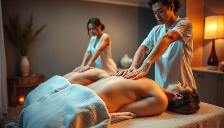 four hands massage