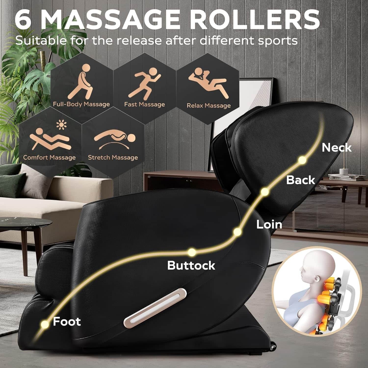 Full Body Massage Chair with Zero Gravity, Massage Chair Recliner with Heating, Airbags, Bluetooth Speaker, Foot Roller, Touch Screen Full Body Massage Chair with Zero Gravity, Massage Chair Recliner with Heating, Airbags, Bluetooth Speaker, Foot Roller, Touch Screen