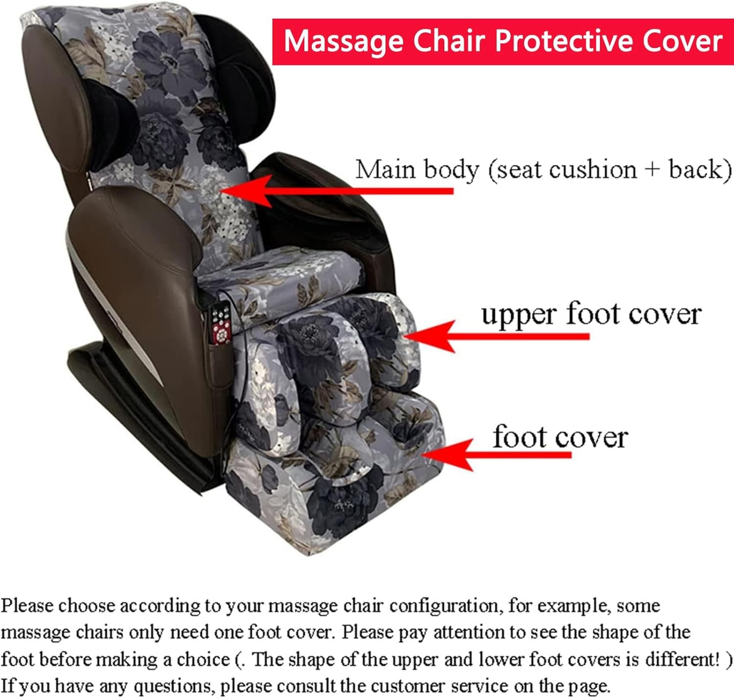 Full Body Shiatsu Zero Gravity Chair Cover Furniture Covers Cover Washable Stretch Fabric Massage Chair Cover, Fit for Most Kinds Massage Chair,Main Body Full Body Shiatsu Zero Gravity Chair Cover Furniture Covers Cover Washable Stretch Fabric Massage Chair Cover, Fit for Most Kinds Massage Chair,Main Body
