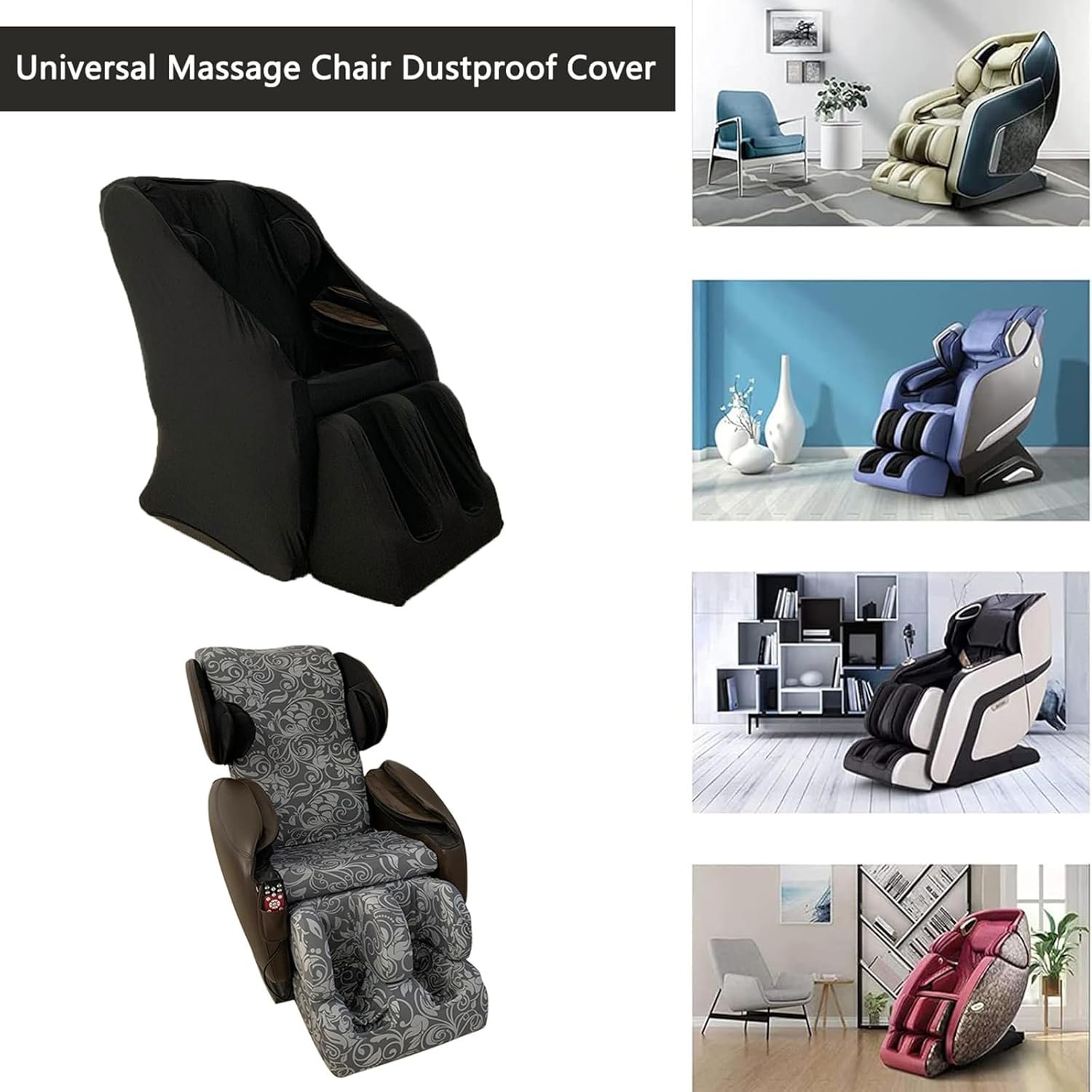Full Body Shiatsu Zero Gravity Chair Covers, Massage Recliner Chair dustproof Cover, Super Soft Stretch Fabric Dustproof Cover,Main Body