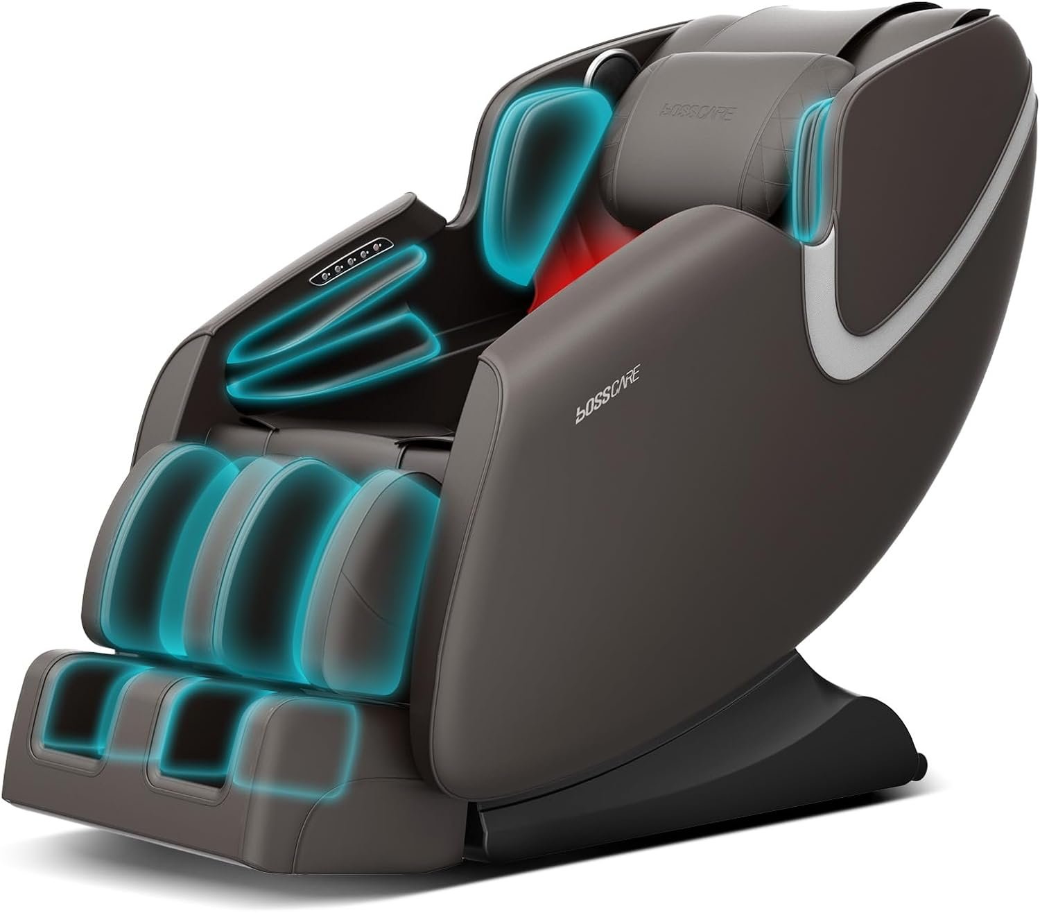 Full Body Zero Gravity Massage Chair, Electric Shiatsu Massage Recliner with Foot Roller, Bluetooth Speaker for Family Friends, Faux Leather Full Body Zero Gravity Massage Chair, Electric Shiatsu Massage Recliner with Foot Roller, Bluetooth Speaker for Family Friends, Faux Leather