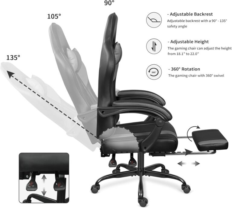 Gaming Chair with Footrest Review