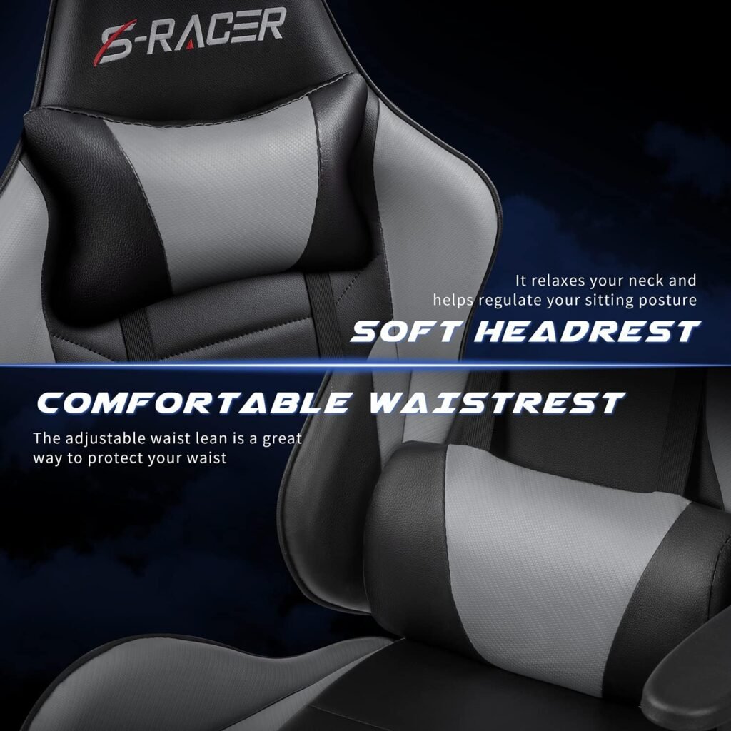 Homall Gaming Chair Massage Computer Office Chair Ergonomic Desk Chair With Footrest Racing Executive Swivel Chair Adjus 2 1024x1024