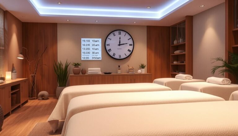 how early to arrive for massage