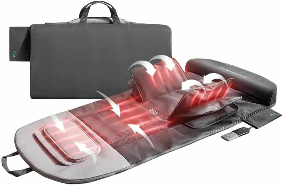 Klug Stretching Massager Ultra, Effortless auto-Stretching Mat, Ease Back  Neck Pain with 3 Intensity Levels 7 Exceptional Programs, 2 Levels of Heat Function, Foldable  Portable Design