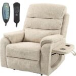 Large Lay Flat Power Lift Recliner Chair For Adults Elderly Velvet Recliners With Massage Heating Adjustable Furniture W 150x150