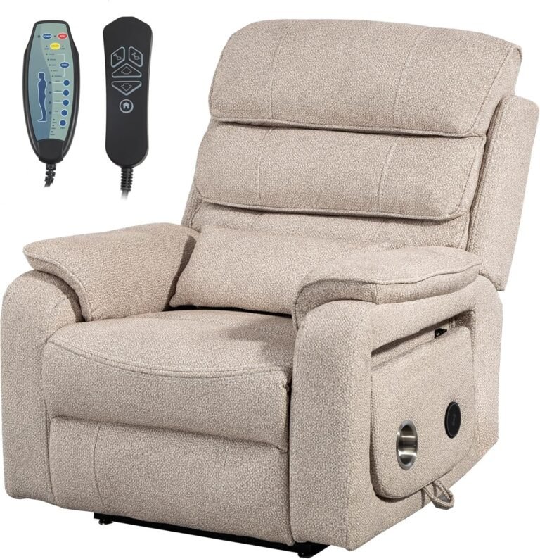 Large Wireless Charging Velvet Recliner Chair Review
