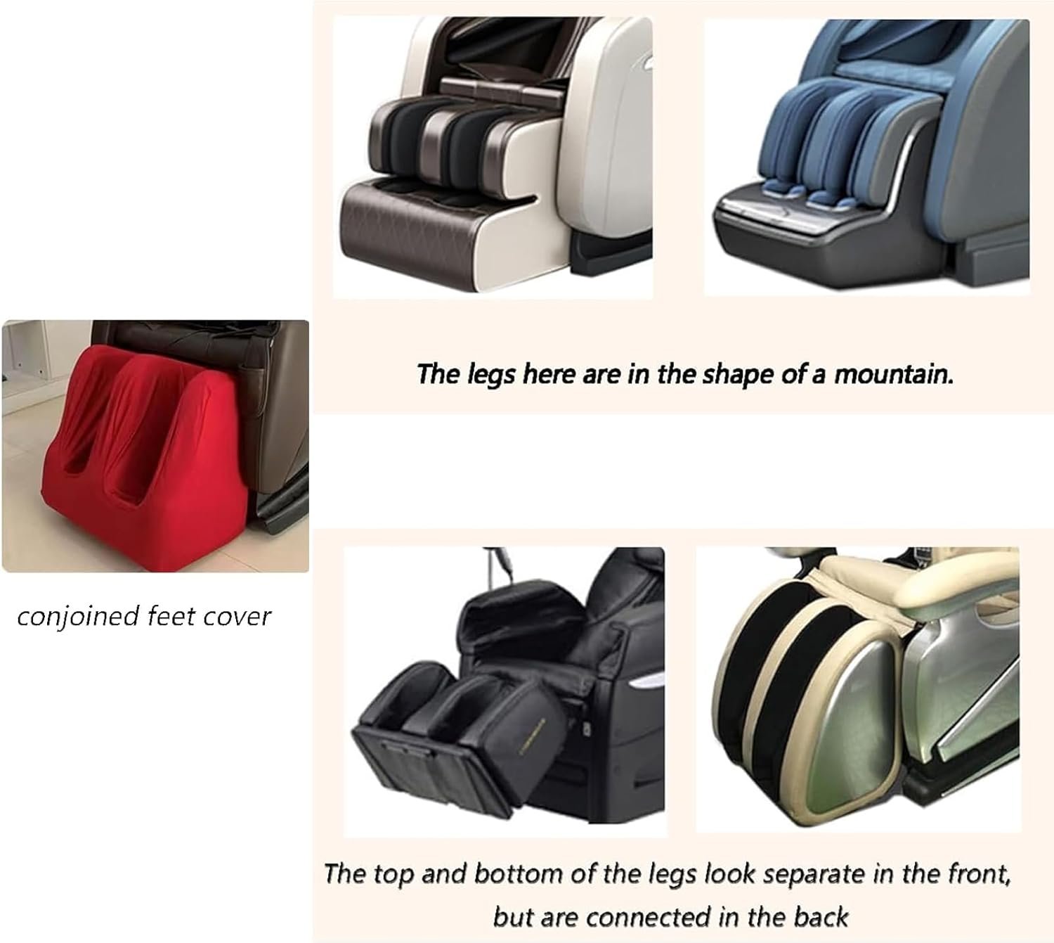 Massage Chair Cover, Armchair Slipcovers,Full Body Shiatsu Massage Chair Protector for All Types of Massage Chairs,D,Package 1