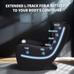 Massage Chair Full Body Health Relife Shiatsu Massage Chair Compact Size Space Saving Chair Black 2 150x150