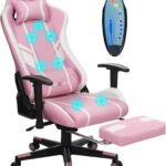Massage Gaming Chair 7 Point Office Chair With Footrest And Lumbar Support Adjustable Seat Height Ergonomic Thickened An 150x150