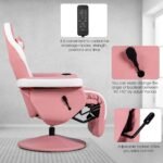 Massage Gaming Chair Reclining High Back Office Chair Wadjustable Backrest Footrest Pu Leather Swivel Ergonomic Computer 1 150x150