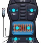 Massage Seat Cushion Pad With Heat 9 Massage Style Lumbar Support Function Fatigue Stress Relief Back Massager Chair Pad 150x150