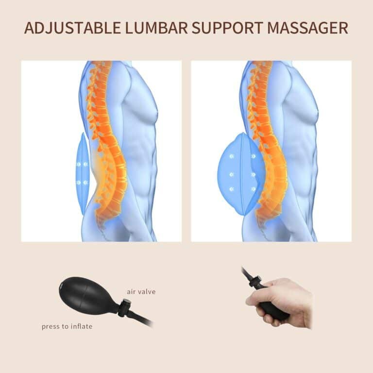 Massage Seat Cushion with 3D Lumbar Traction Review
