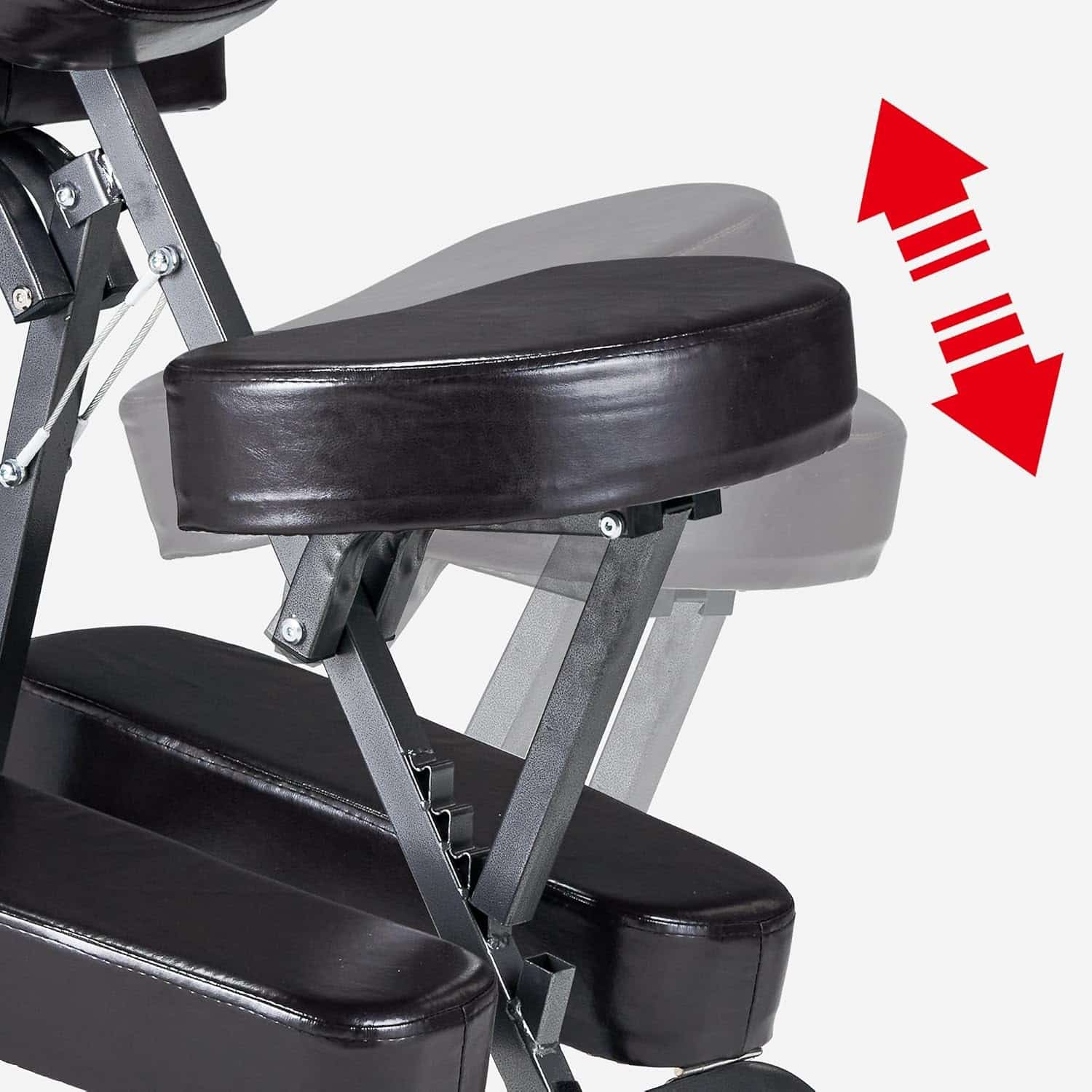 Master Massage Bedford Massage Chair Full Body Portable- Lightweight Massage Chair with Carrying Case-Tattoo Chair Height Adjustable Folding Massage Chair Face Cradle Salon Massage Chair SPA (Coffee)