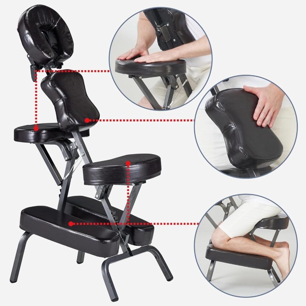 Master Massage Bedford Portable Light Weight Massage Chairs With Carrying Case Bag Tattoo Chair Height Adjustable Foldin 2 1024x1024