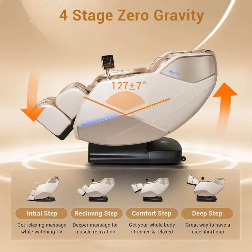 Mynta Massage Chair Full Body With Heat Zero Gravity Sl Track Shiatsu 3d Massage Chairs With 12 Modes12 Massage Techniqu 2 1024x1024