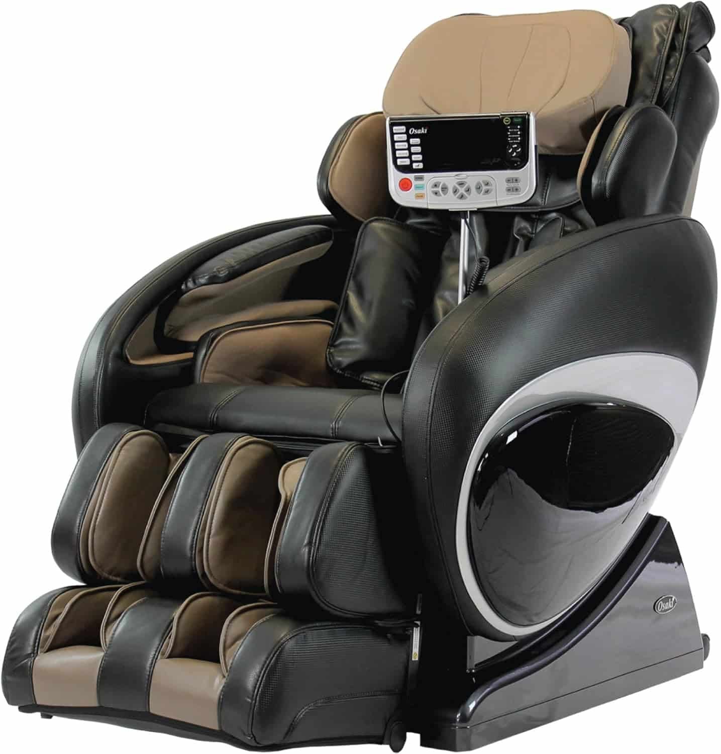 Osaki OS-4000T | Black | 2D S-Track Full Body Massage Chair | Zero Gravity | Body Scanning | Space Saving | Full Body Air Bag Compression. | Lumbar Heating | Foot Roller