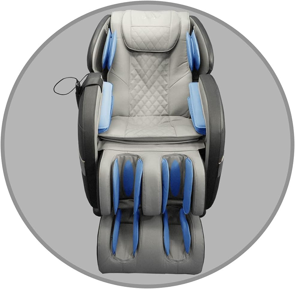 Osaki OS-Champ | Black  Gray | 2D SL-Track Full Body Massage Chair | Zero Gravity | Lumbar Heating | Foot  Calf | Auto Mode | Full Air Bag Compression | Bluetooth Speaker | Space Saving