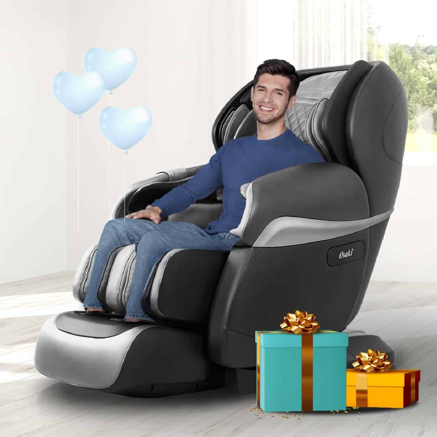 Osaki Pro OS-4D Paragon | Dark Brown | Massage Chair | Multi-Angle L-Track 4D Massage | Zero Gravity | Space Saving | Heating Foot Roller | Voice Recognition | High Intensity Fullbody Airbag