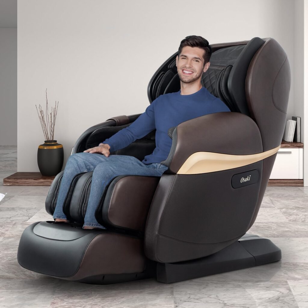 Osaki Pro Os 4d Paragon Dark Brown Massage Chair Multi Angle L Track 4d Massage Zero Gravity Space Saving Heating Foot R 2 1024x1024