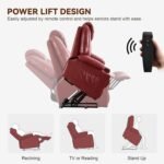 Oversized Electric Recliner Chair Adults Electric Power Lift Recliner Chair With Massage And Heat Usbtype C Port2 Cup Ho 1 150x150