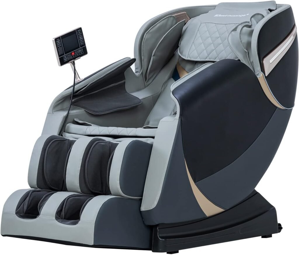 Payleehere Full Body Shiatsu Massage Chair With Gravity Air Massage System Wormwood Therapy And Bluetooth Speaker Black 1 1024x876